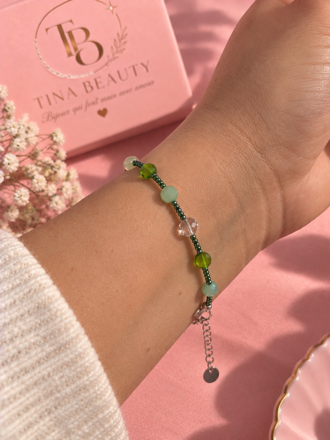 Bracelet Pluie d'émeraude✨