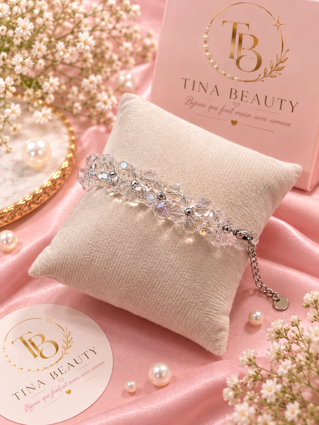 Bracelet Fleur de cristal ❣️notre best seller ❣️
