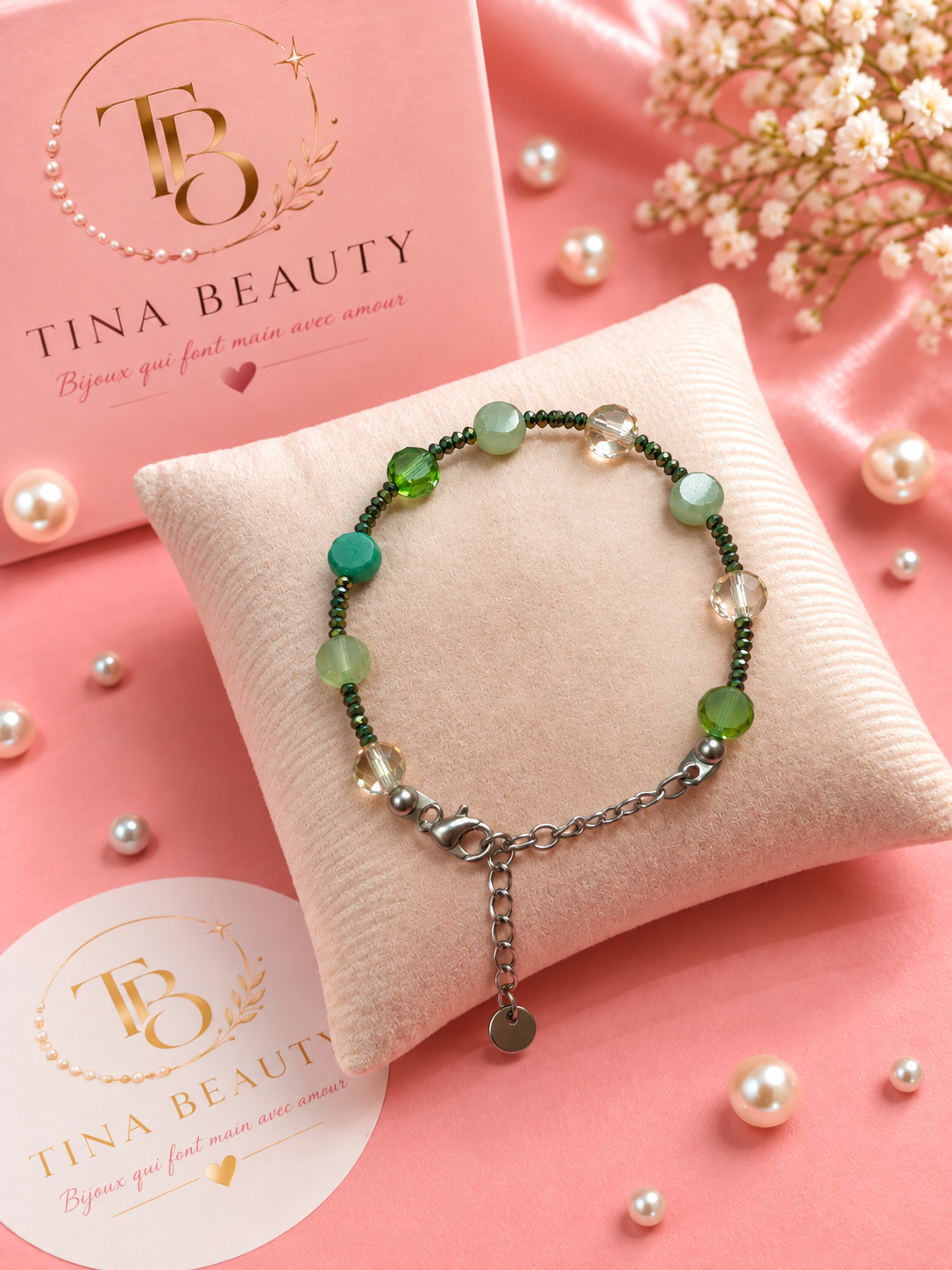 Bracelet Pluie d'émeraude✨